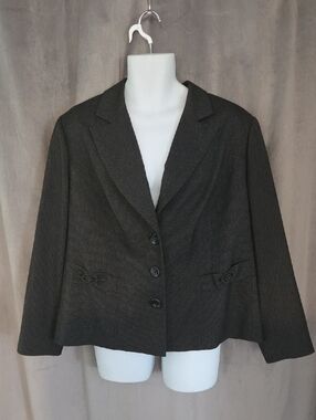 Laura Plus Size 20 Women's Dark Gray Tailored Blazer